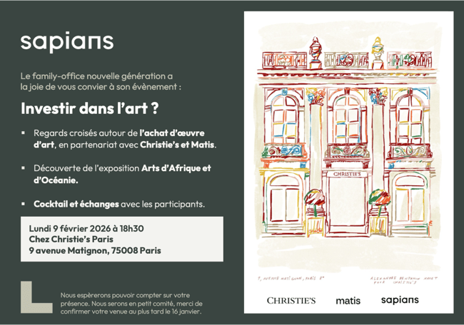 Invitation - investir dans lart