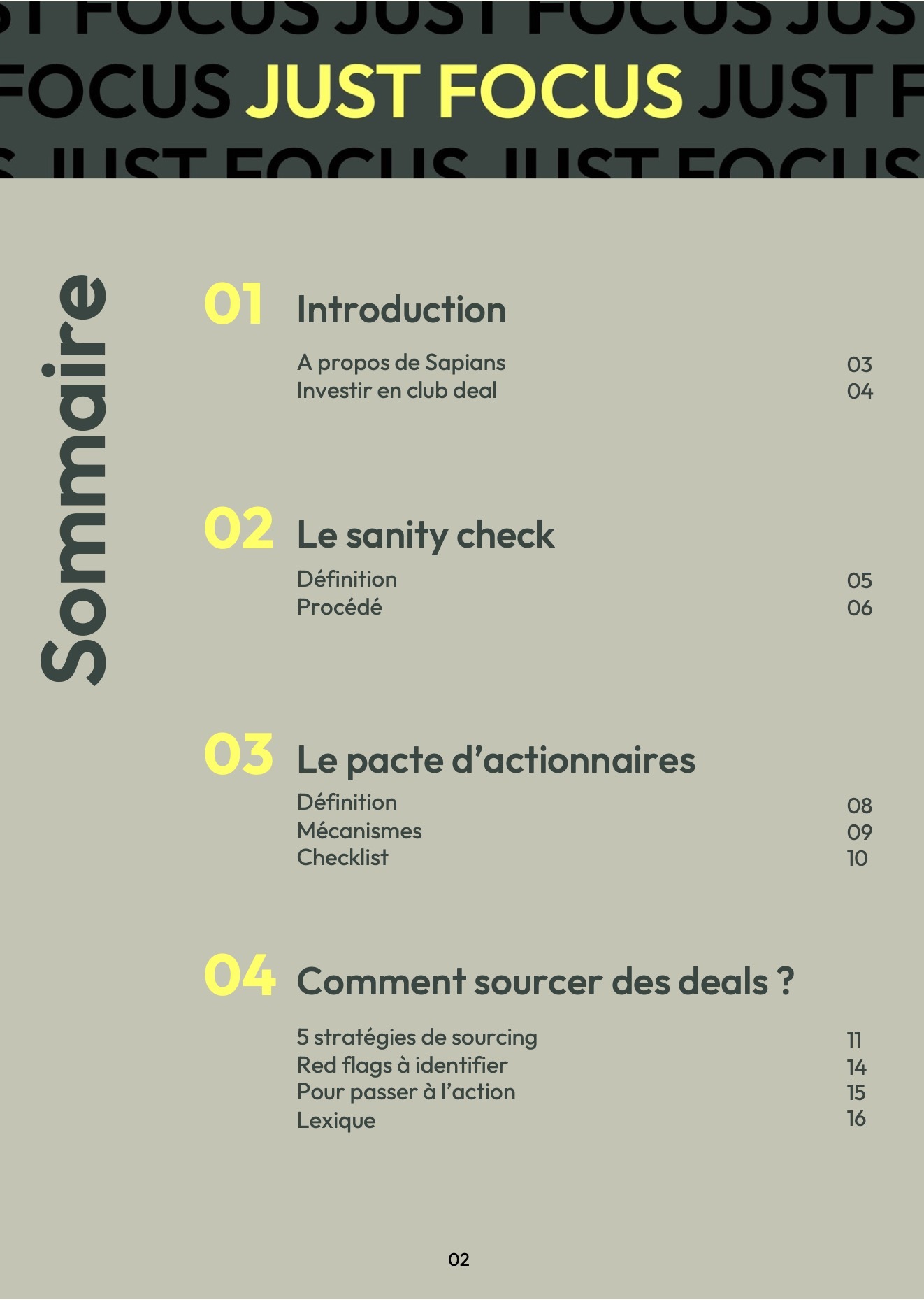 Page 2 – Investir en club deal (Guide Sapians)