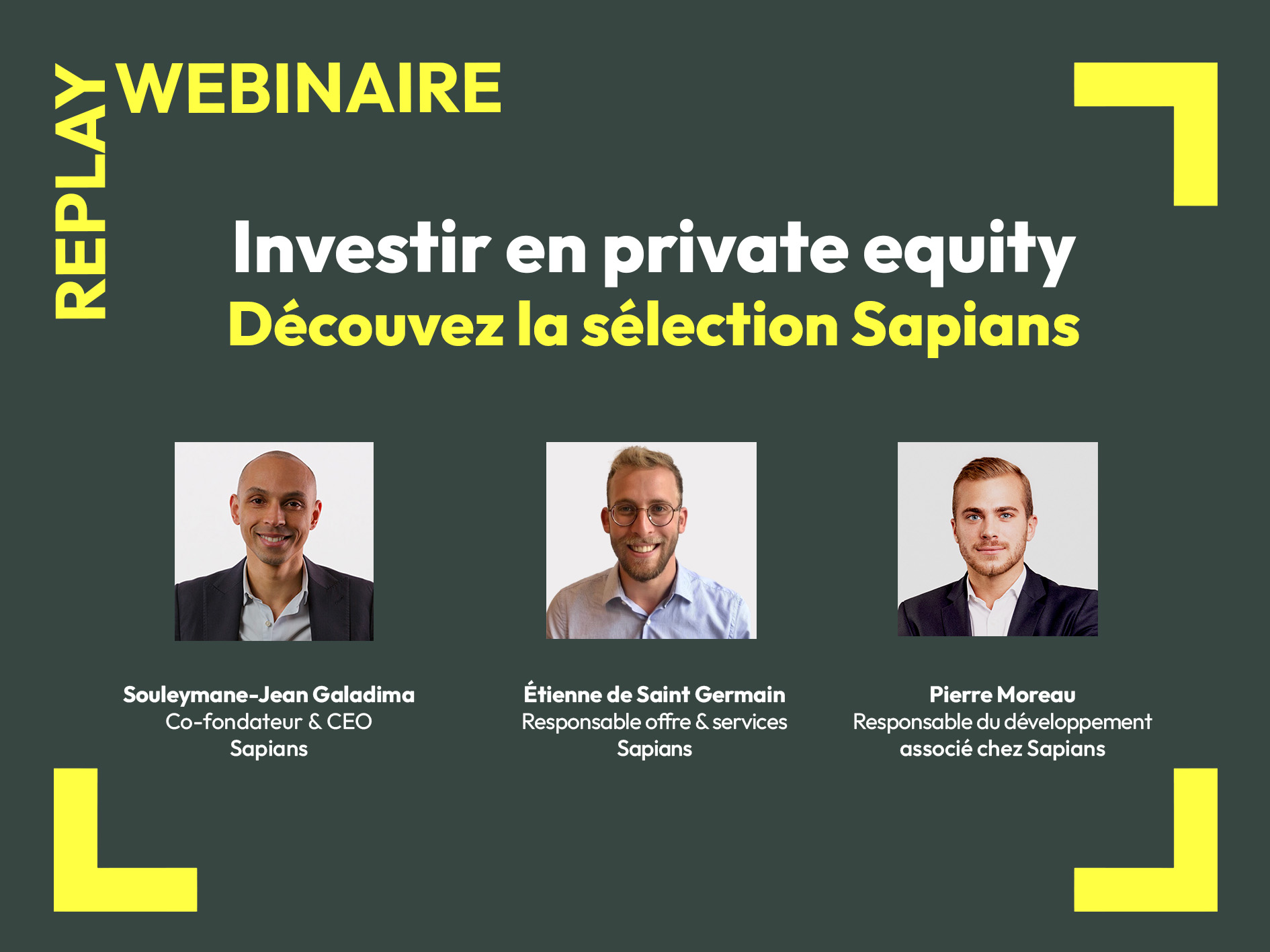 replay webinaire private equity sapians