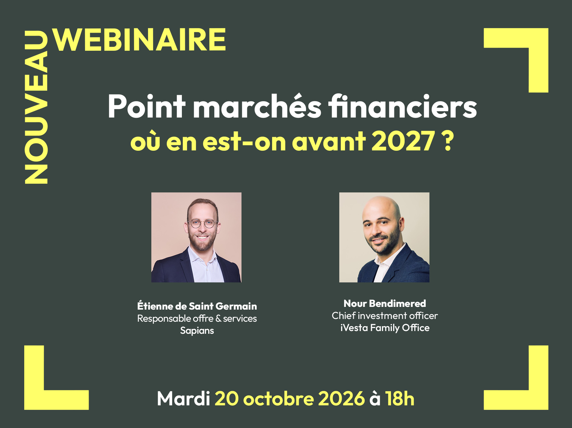 webinaire point marchés financiers